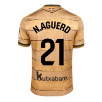 Maglia Calcio Real Sociedad Nayef Aguerd #21 Seconda Divisa 2024-25 Manica Corta